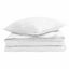2-i-1 Dyne med pude 2 pcs Hvid Dunfjer