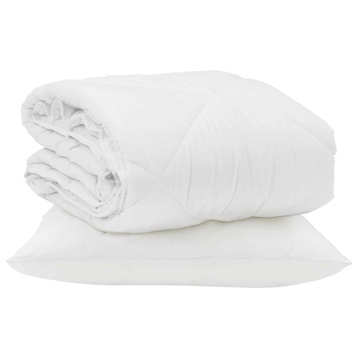 Sommer dyne med pude 2 pcs Hvid Microfiber