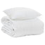 Sommer dyne med pude 2 pcs Hvid Microfiber