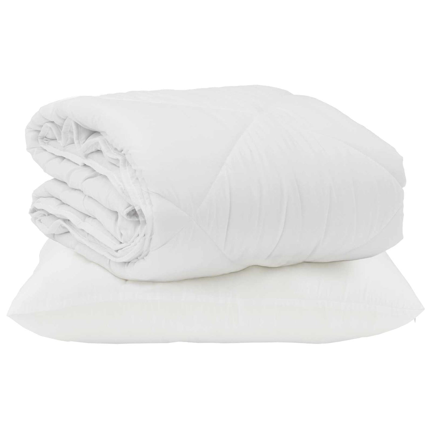 Sommer dyne med pude 2 pcs Hvid Microfiber