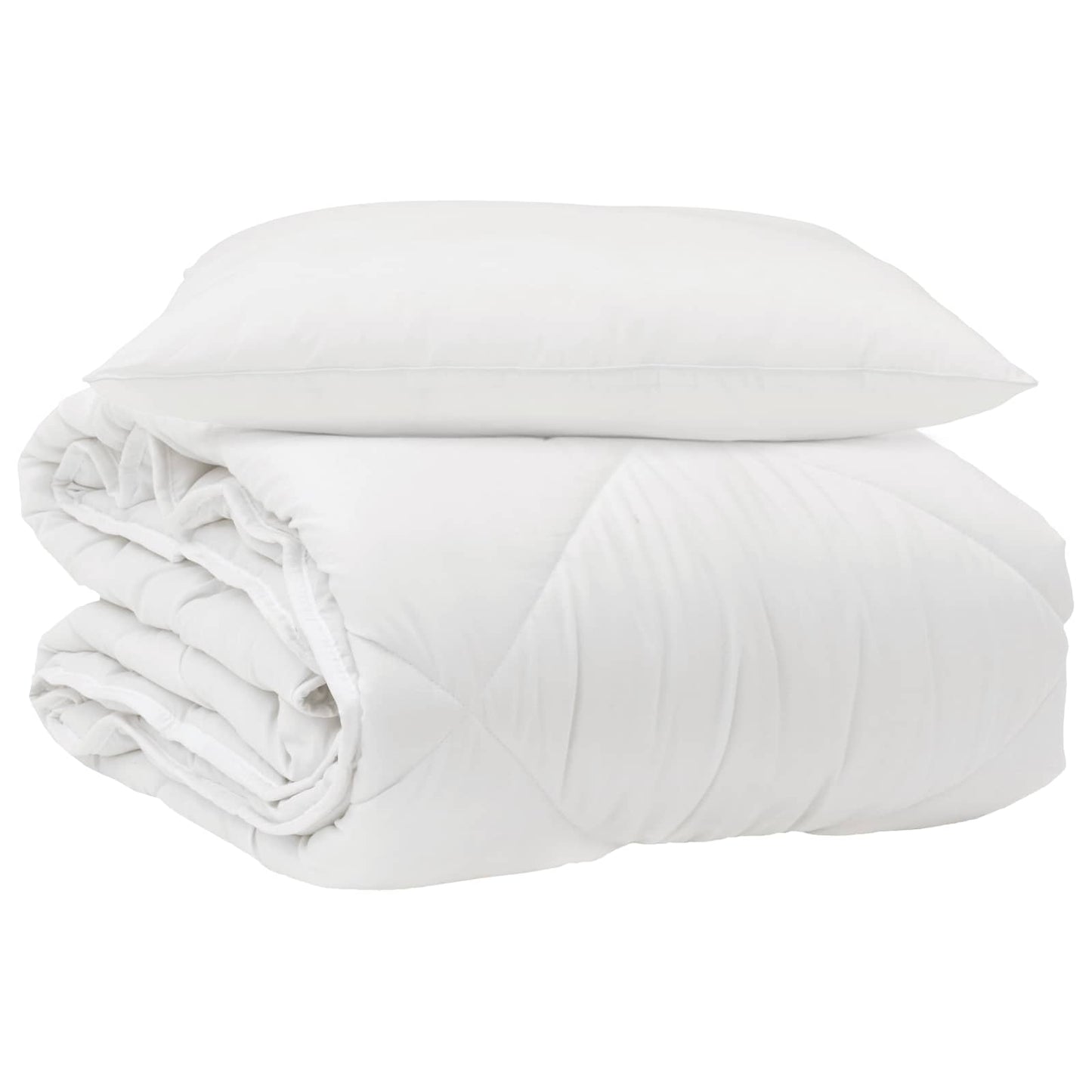 Årsdækkende Dyne med pude 2 pcs Hvid Microfiber