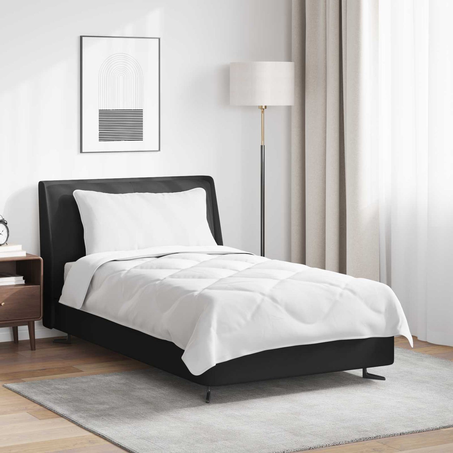 Årsdækkende Dyne med pude 2 pcs Hvid Microfiber