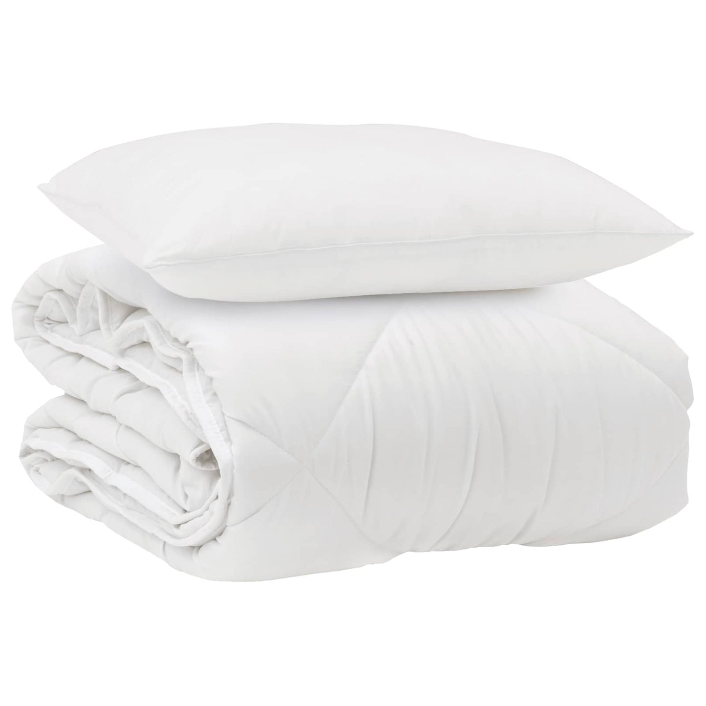 Årsdækkende Dyne med pude 2 pcs Hvid Microfiber