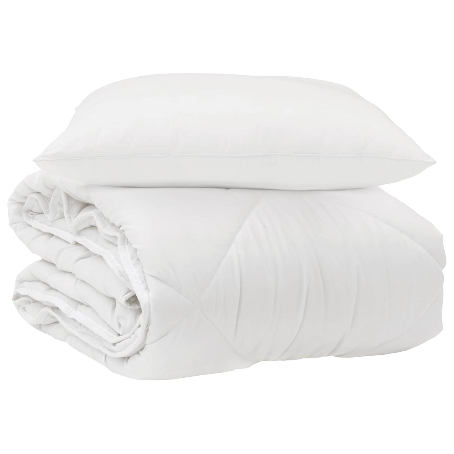 Årsdækkende Dyne med pude 2 pcs Hvid Microfiber