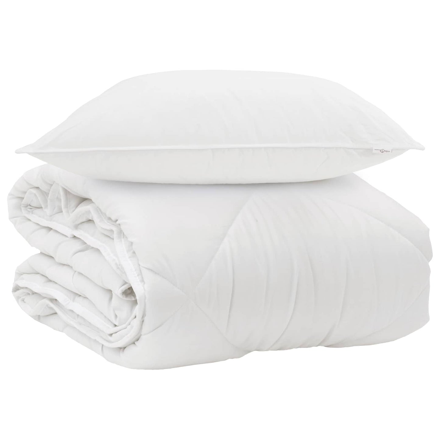 Årsdækkende Dyne med pude 2 pcs Hvid Microfiber