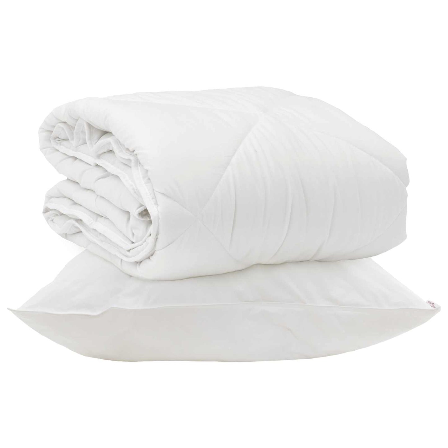 Årsdækkende Dyne med pude 2 pcs Hvid Microfiber