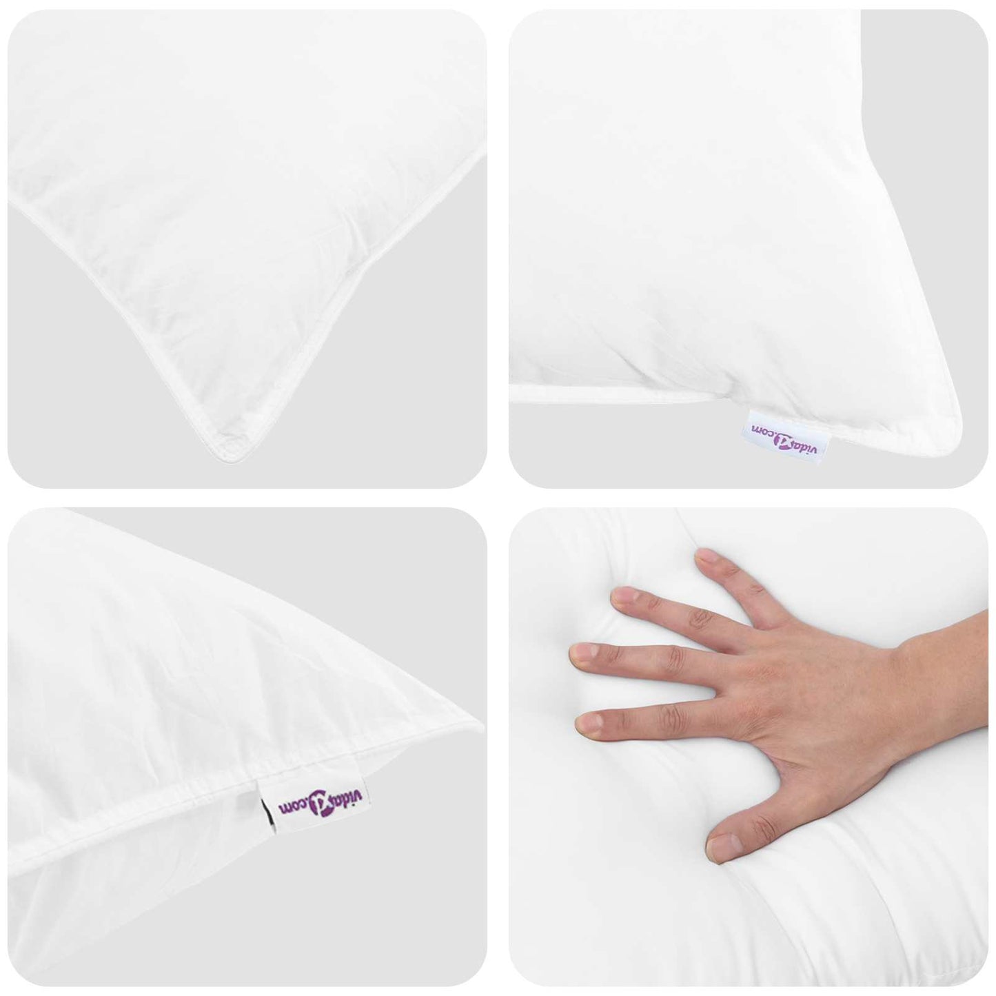 Årsdækkende Dyne med pude 2 pcs Hvid Microfiber