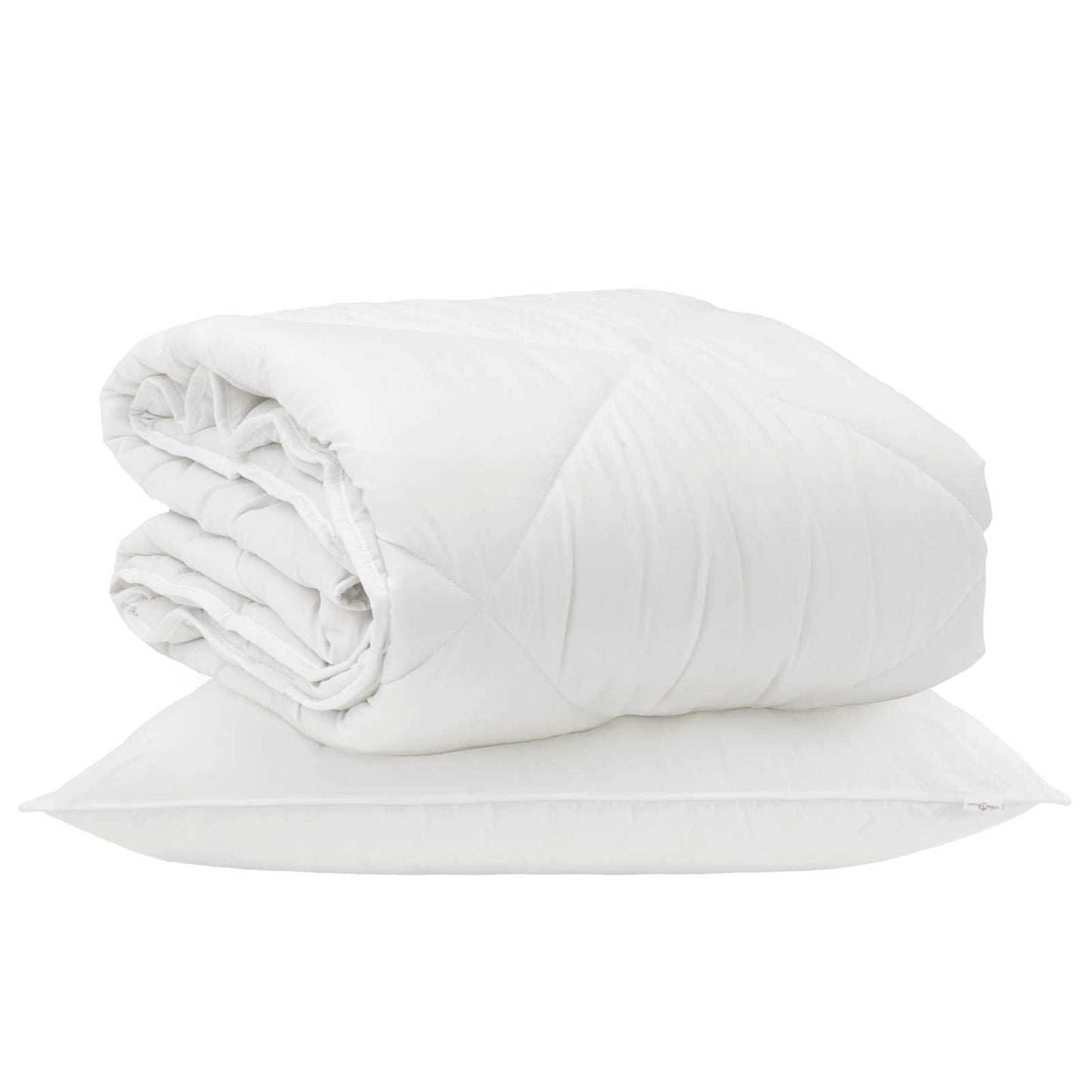Årsdækkende Dyne med pude 2 pcs Hvid Microfiber