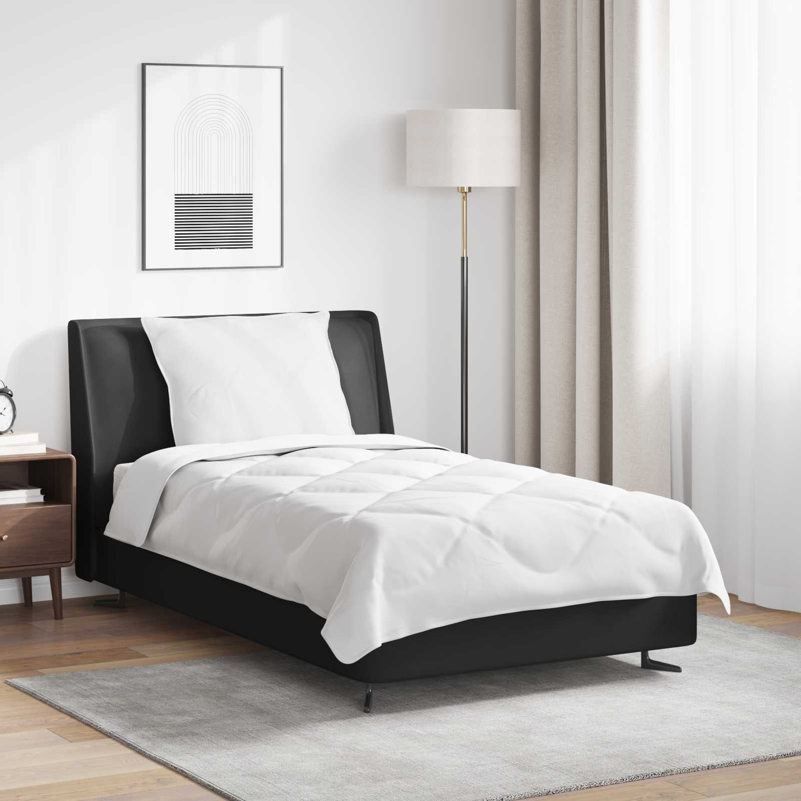 Årsdækkende Dyne Med Pude 2 Dele Microfiber - 155 x 220 cm / 60 x 70 cm