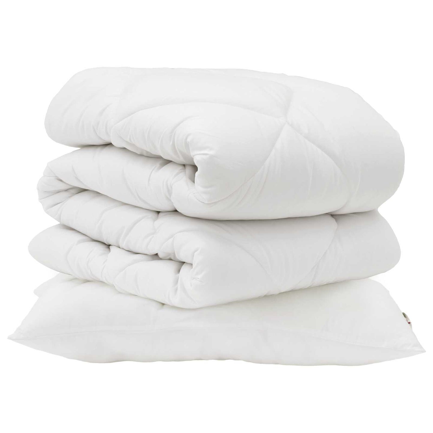 Dyne med pude 2 pcs Hvid Microfiber