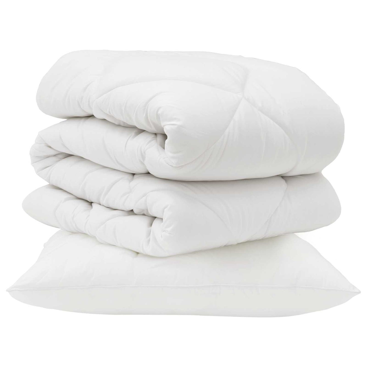Dyne med pude 2 pcs Hvid Microfiber