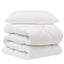 Dyne med pude 2 pcs Hvid Microfiber
