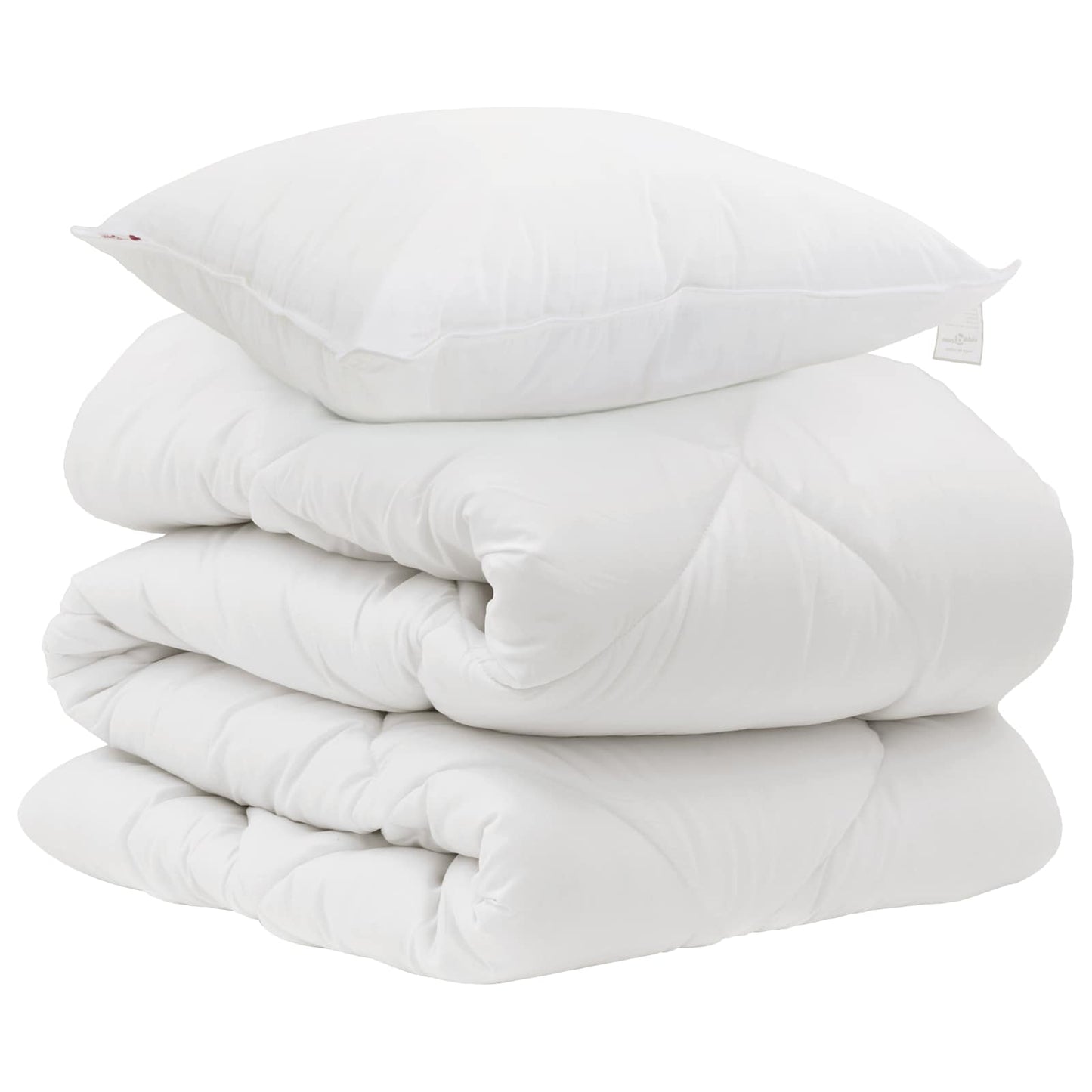 Dyne med pude 2 pcs Hvid Microfiber