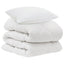 Dyne med pude 2 pcs Hvid Microfiber