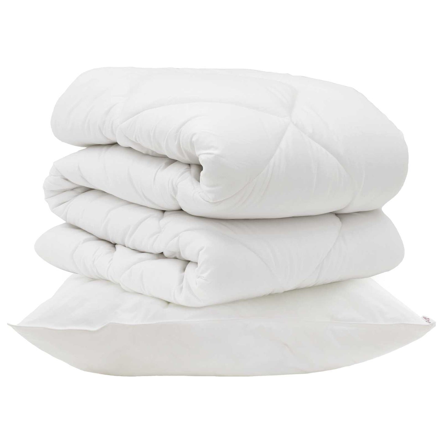 Dyne med pude 2 pcs Hvid Microfiber