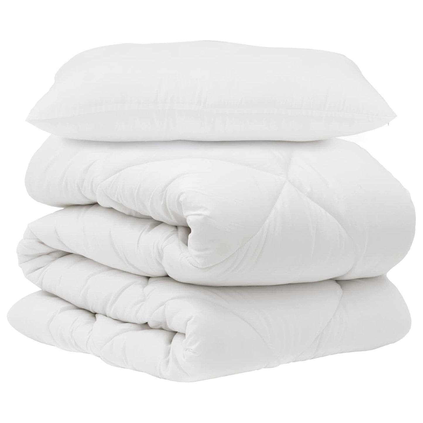 Dynebetræk Sæt med pude 2 pcs Hvid Microfiber