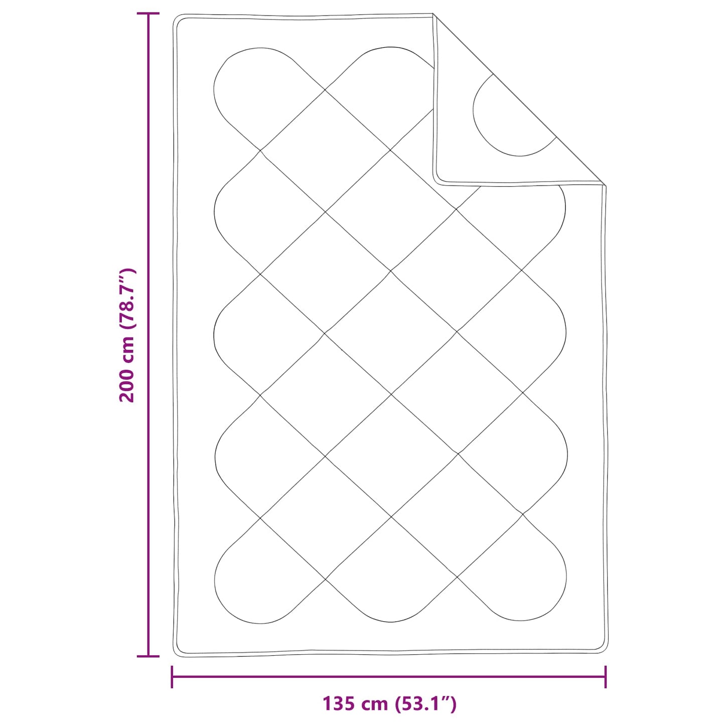 Dynebetræk Sæt med pude 2 pcs Hvid Microfiber