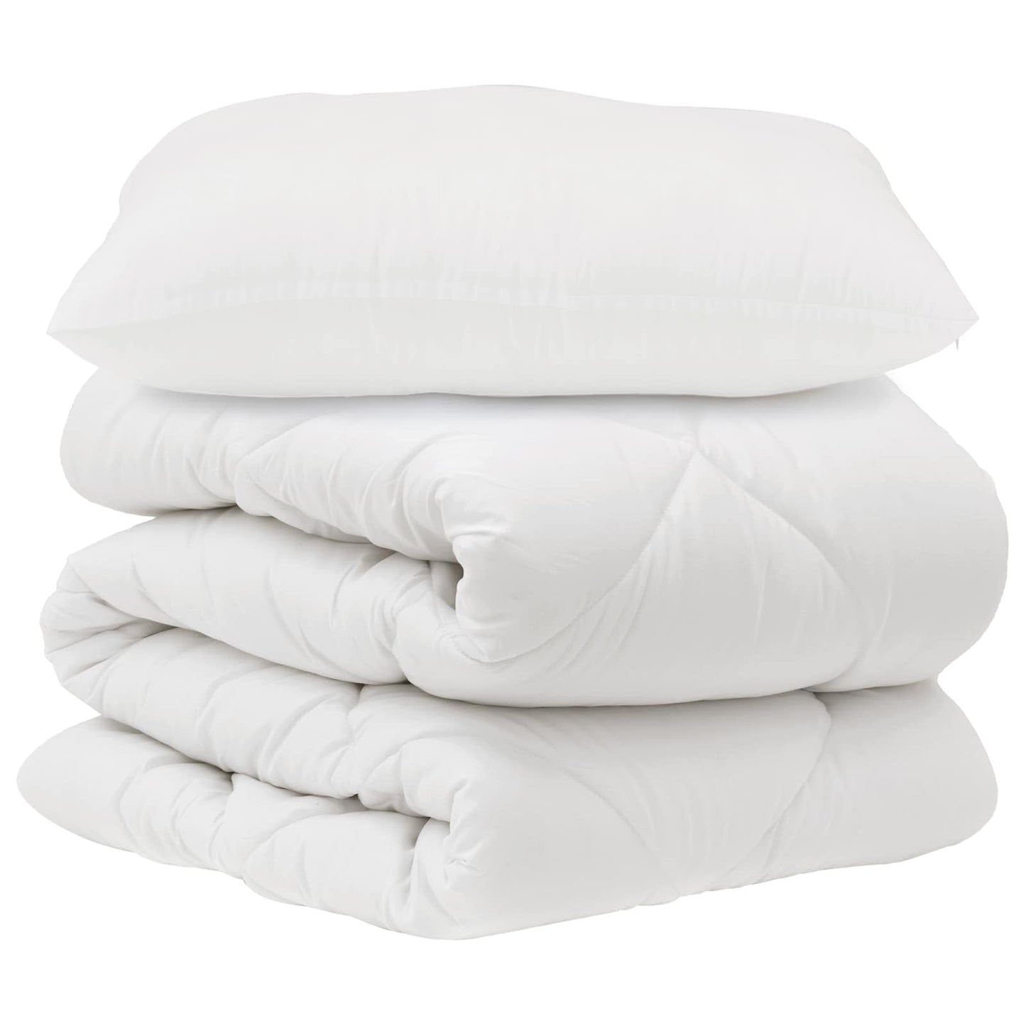 Dynebetræk Sæt med pude 2 pcs Hvid Microfiber