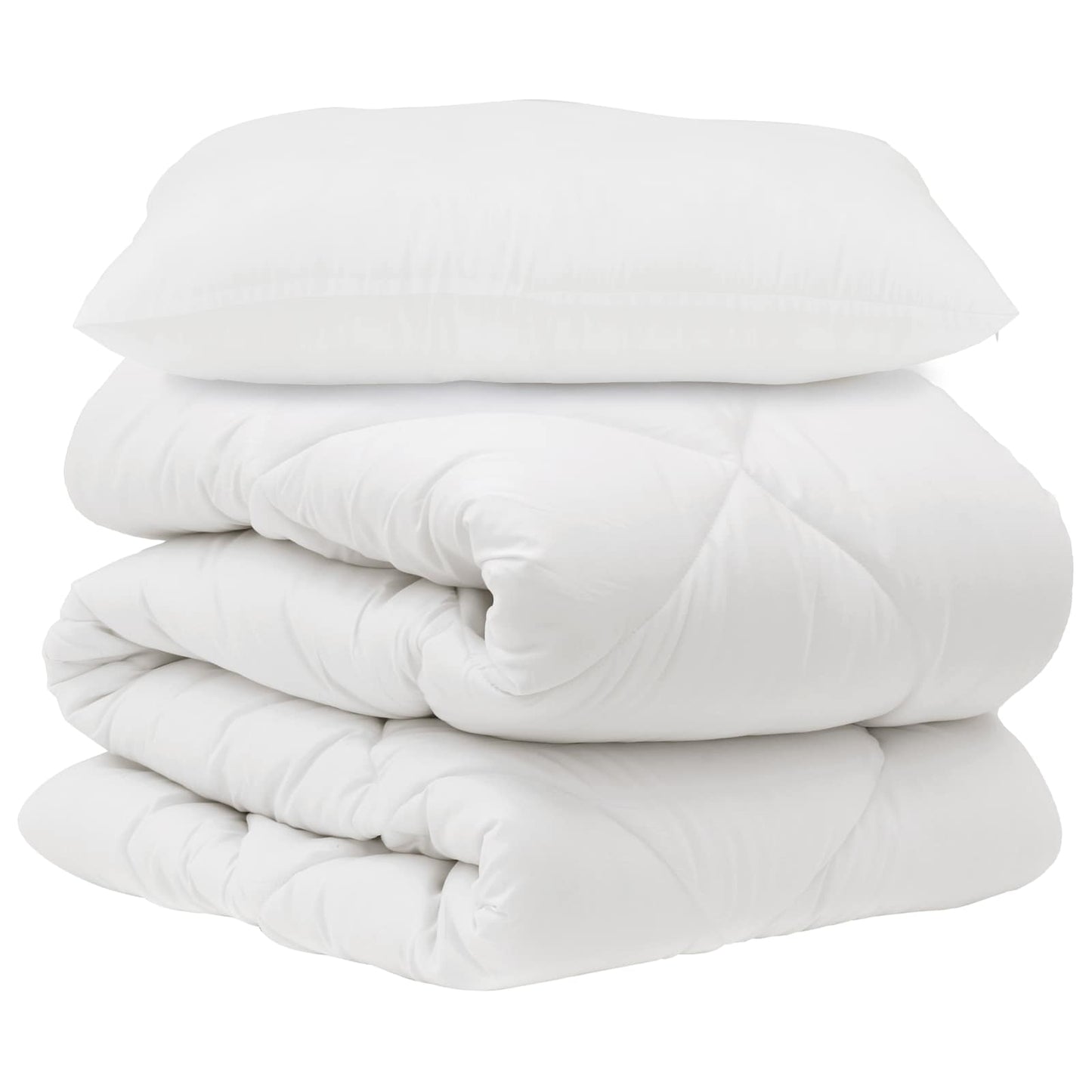 Dynebetræk Sæt med pude 2 pcs Hvid Microfiber