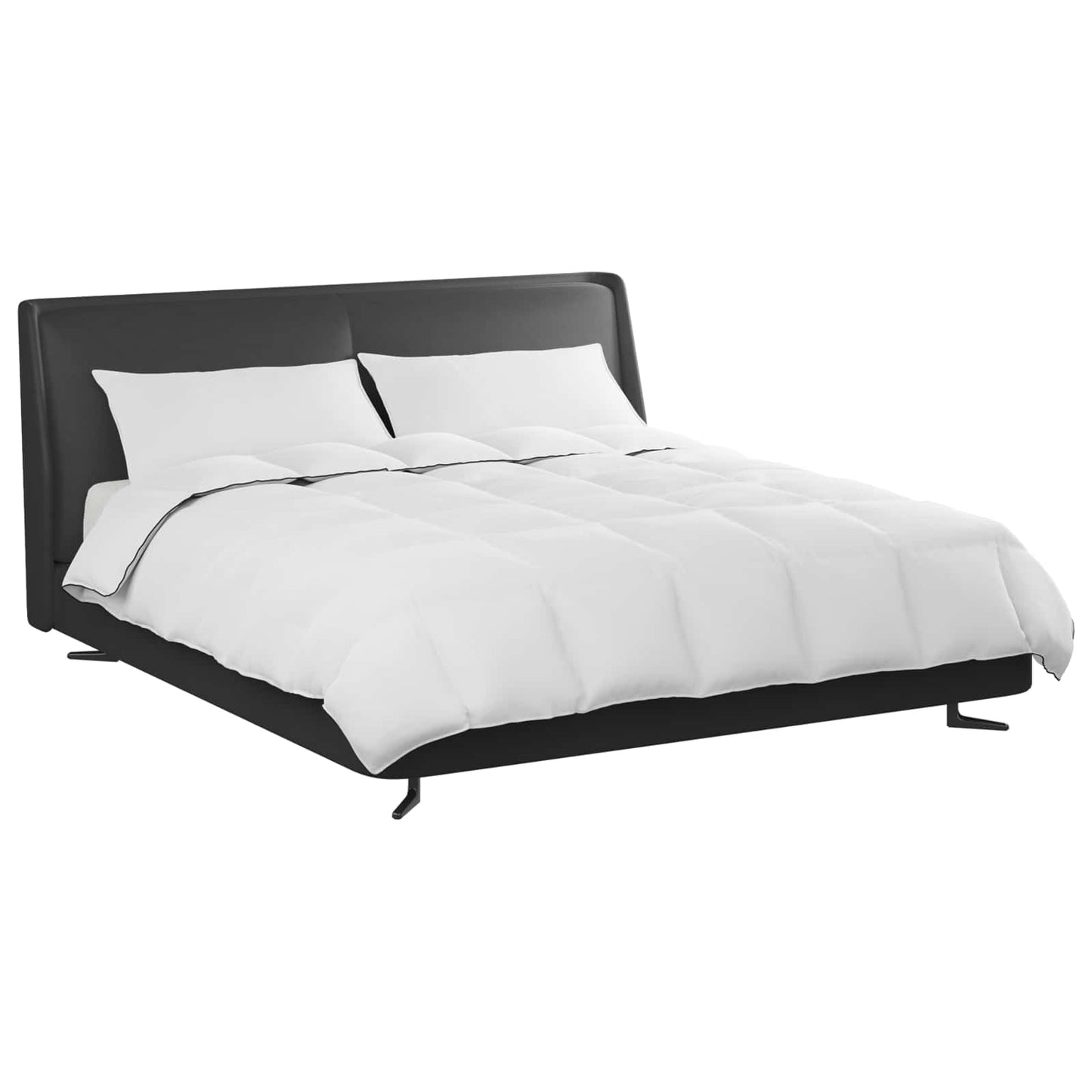 Vinter dyne med pude 3 pcs Hvid Dunfjer