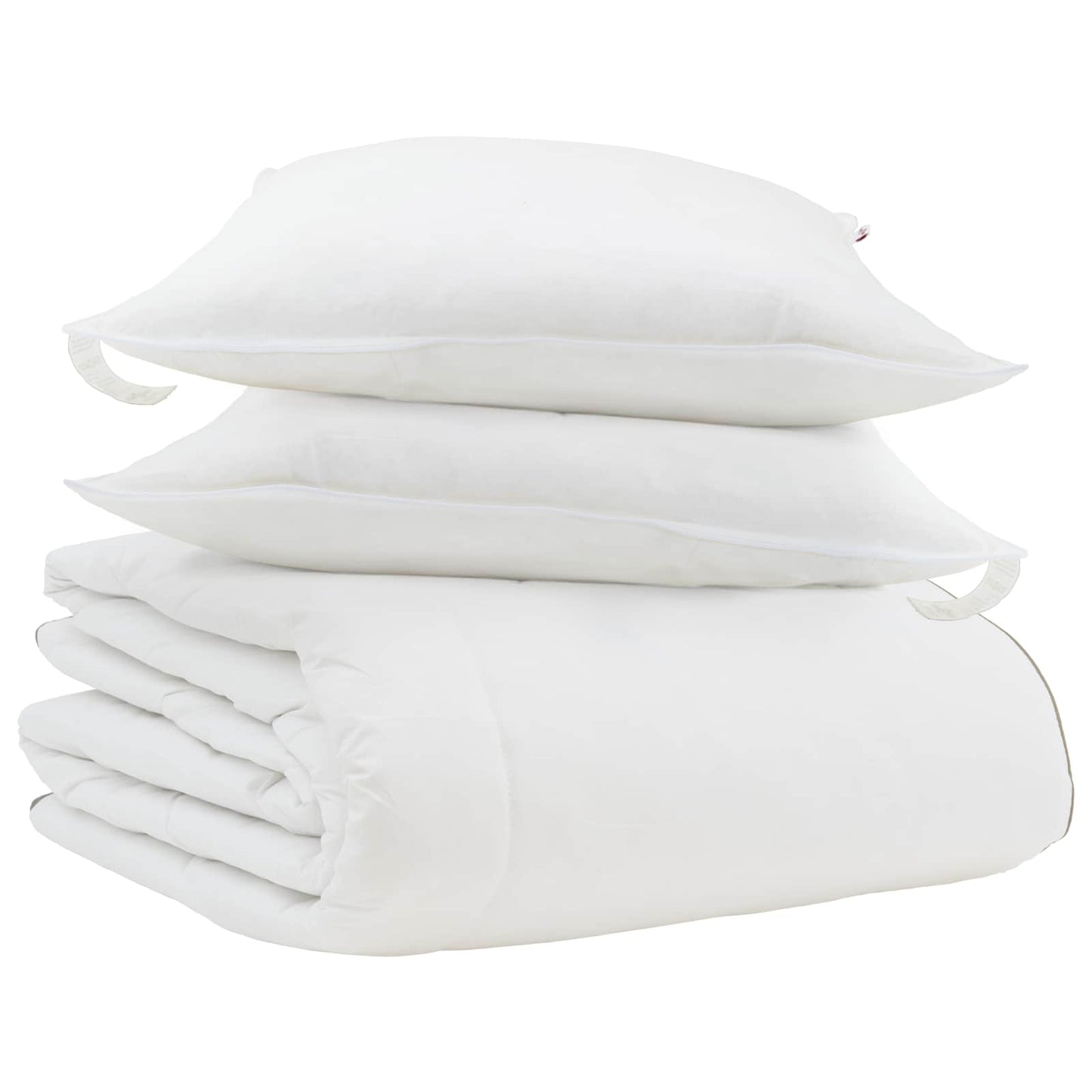 Vinter dyne med pude 3 pcs Hvid Dunfjer