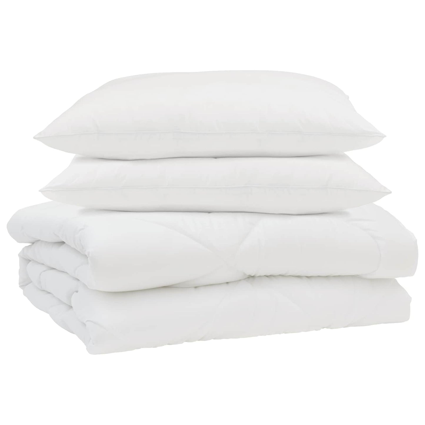 Sommer dyne med pude 3 pcs Hvid Mikrofiber