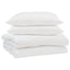 Sommer dyne med pude 3 pcs Hvid Mikrofiber