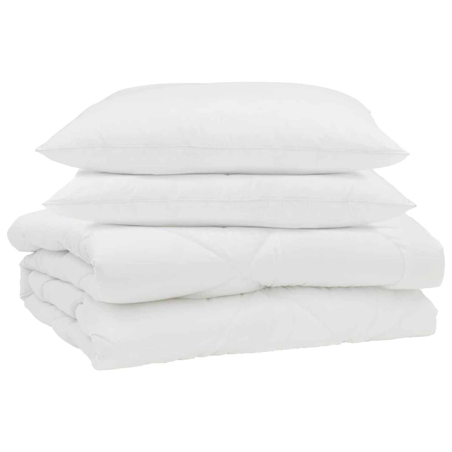 Sommer dyne med pude 3 pcs Hvid Mikrofiber
