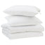 Sommer dyne med pude 3 pcs Hvid Mikrofiber