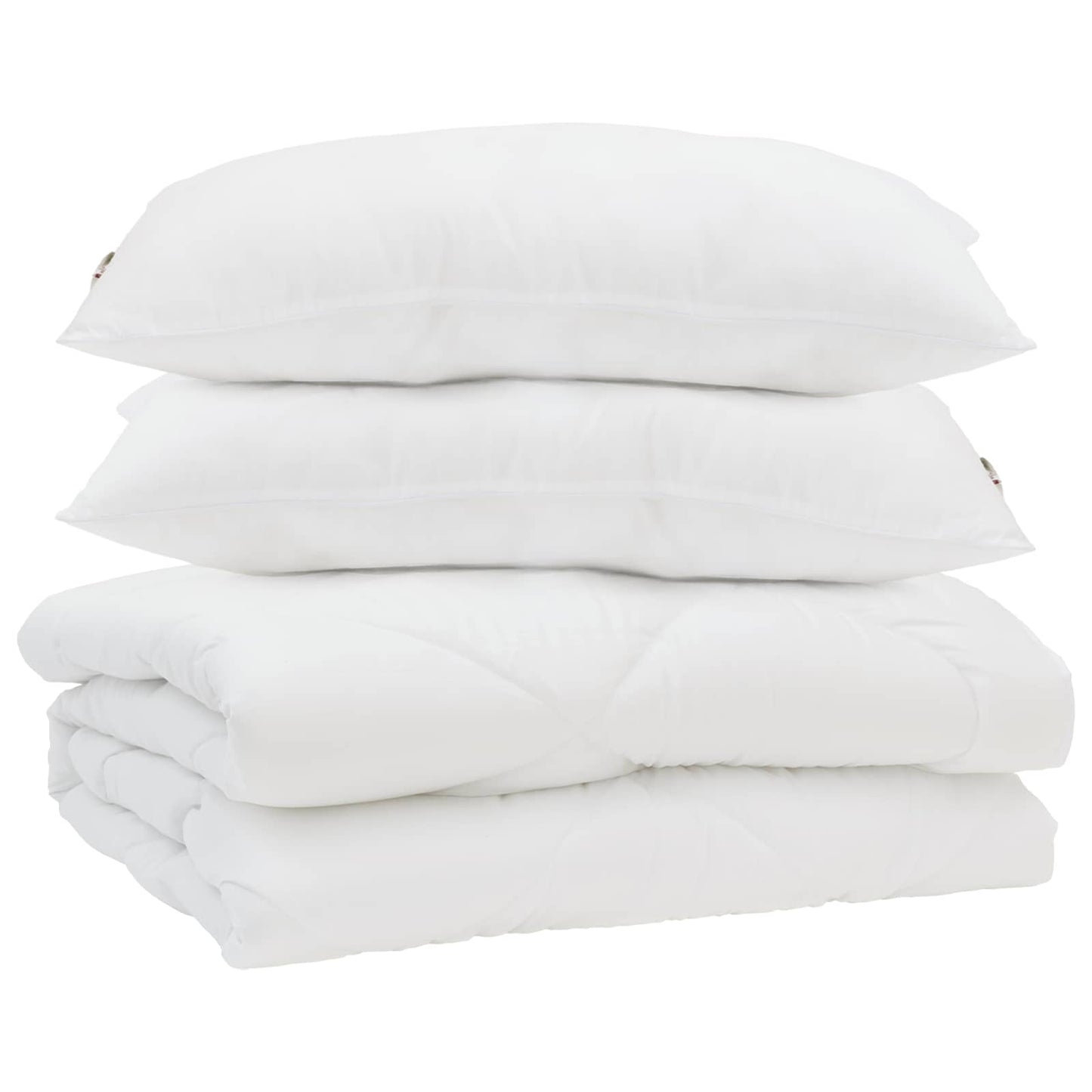 Sommer dyne med pude 3 pcs Hvid Mikrofiber