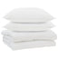 Dyne med pude 3 pcs Hvid Mikrofiber
