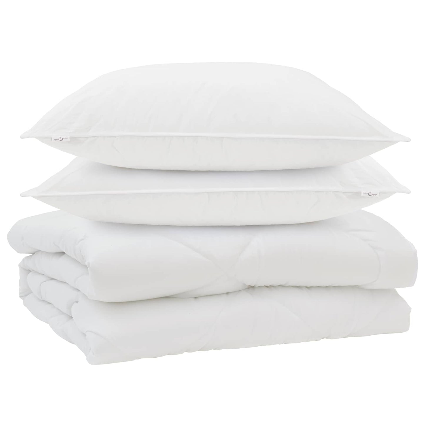 Dyne med pude 3 pcs Hvid Mikrofiber