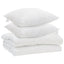 Dyne med pude 3 pcs Hvid Mikrofiber