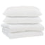 Dyne med pude 3 pcs Hvid Mikrofiber