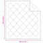 Dyne med pude 3 pcs Hvid Mikrofiber