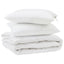 Dyne med pude 3 pcs Hvid Mikrofiber