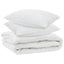 Års tid dyne med pude 3 pcs Hvid Microfiber