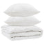 Års tid dyne med pude 3 pcs Hvid Microfiber