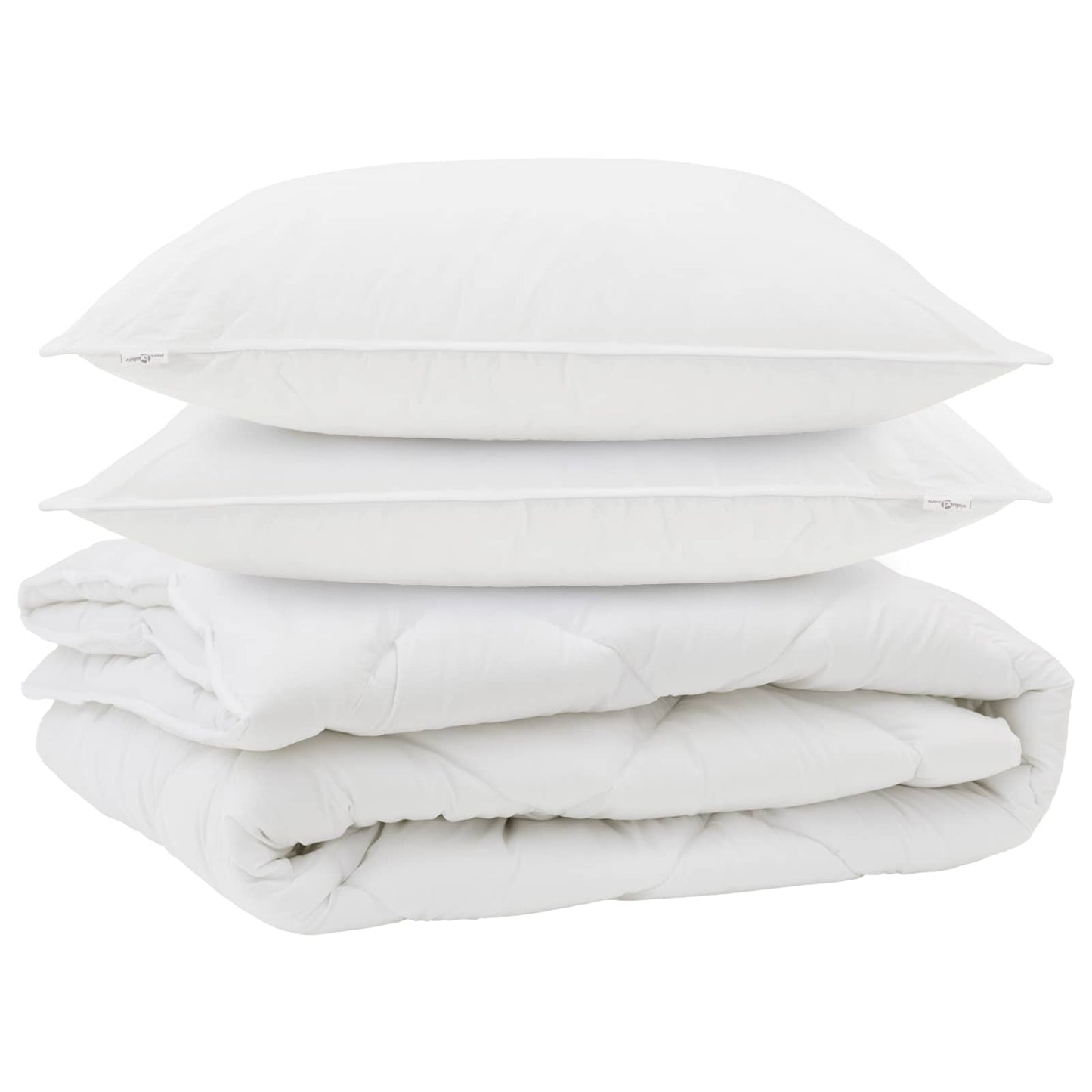 Års tid dyne med pude 3 pcs Hvid Microfiber