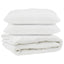 Dyne med pude 3 pcs Hvid Microfiber