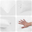 Dyne med pude 3 pcs Hvid Microfiber