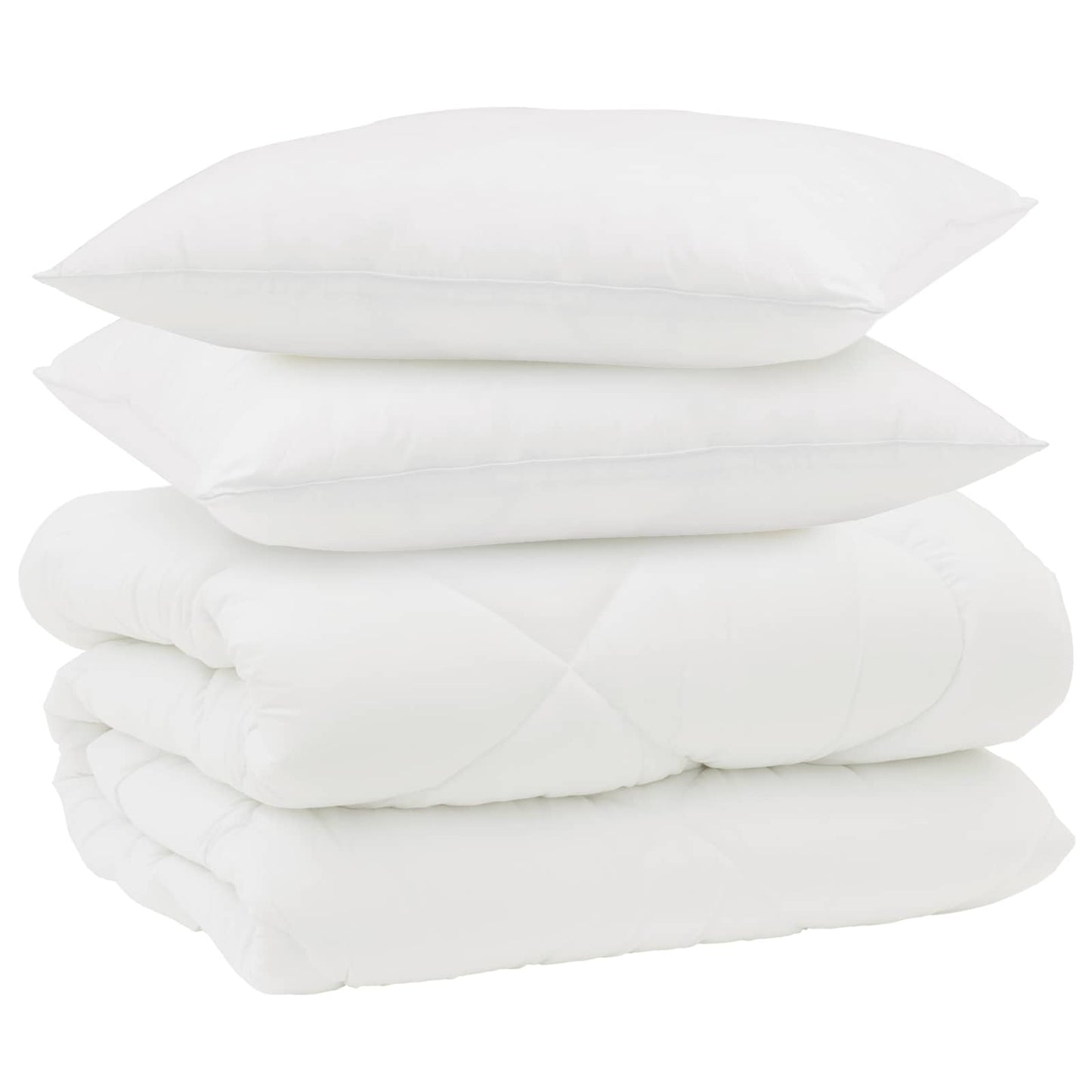 Vinter dyne med pude 3 pcs Hvid Microfiber