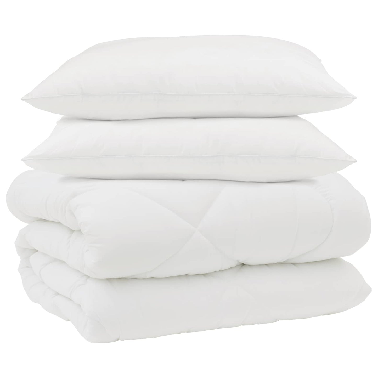 Vinter dyne med pude 3 pcs Hvid Microfiber