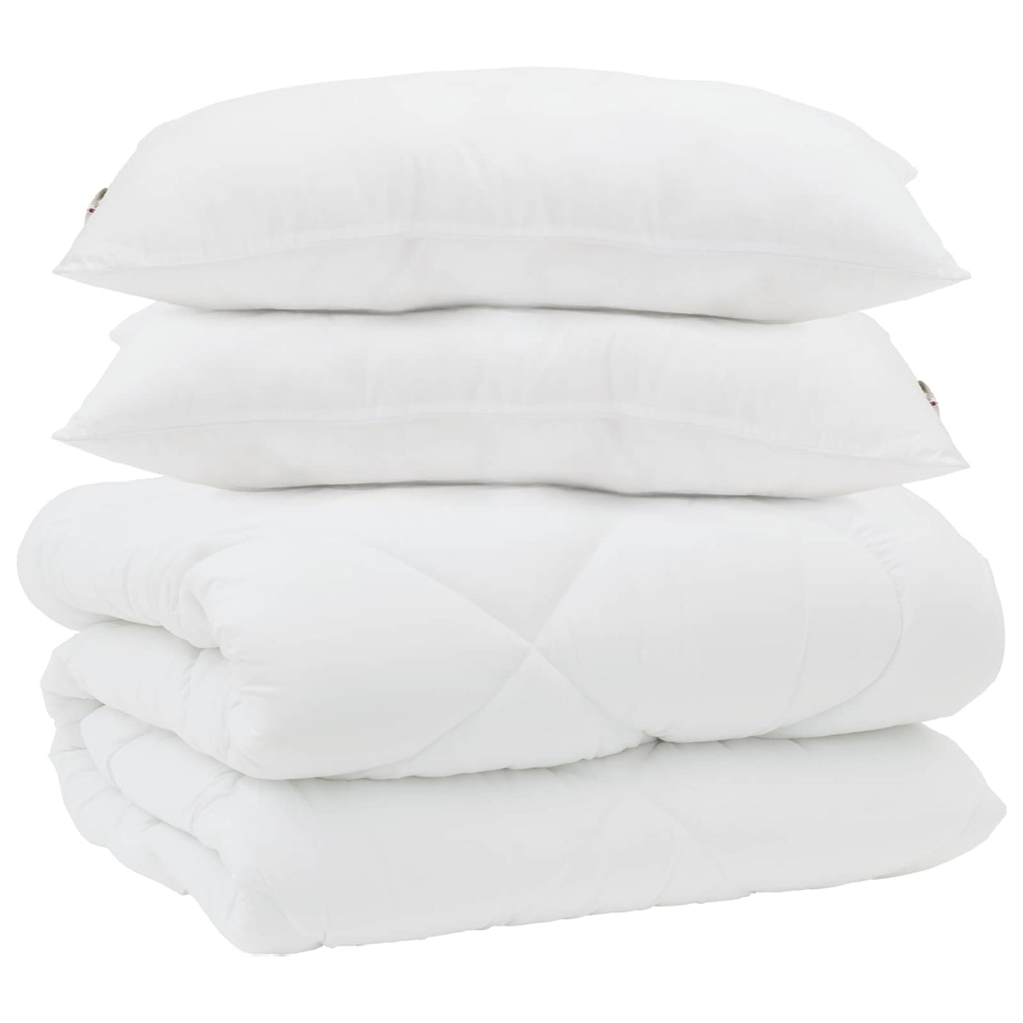 Vinter dyne med pude 3 pcs Hvid Microfiber