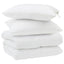 Vinter dyne med pude 3 pcs Hvid Microfiber