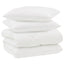 Vinter dyne med pude 3 pcs Hvid Microfiber
