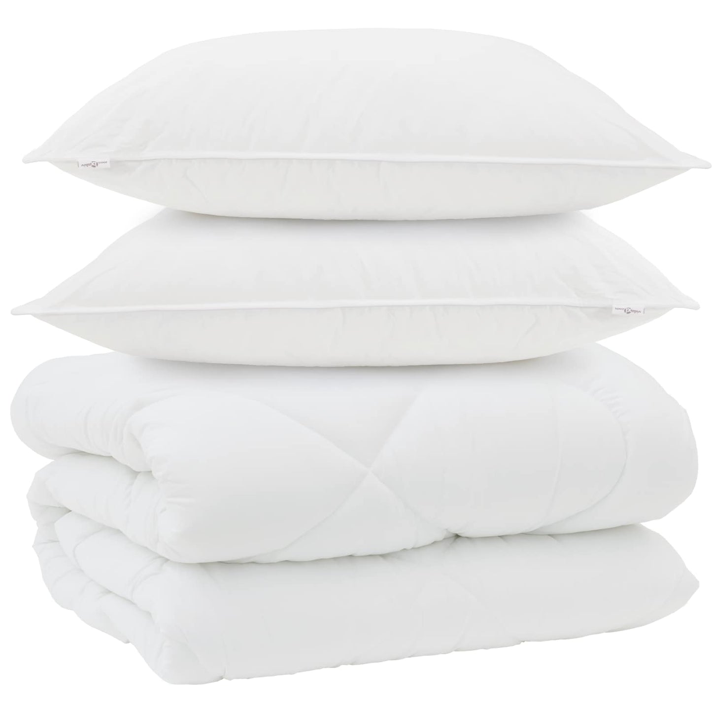Vinter dyne med pude 3 pcs Hvid Microfiber