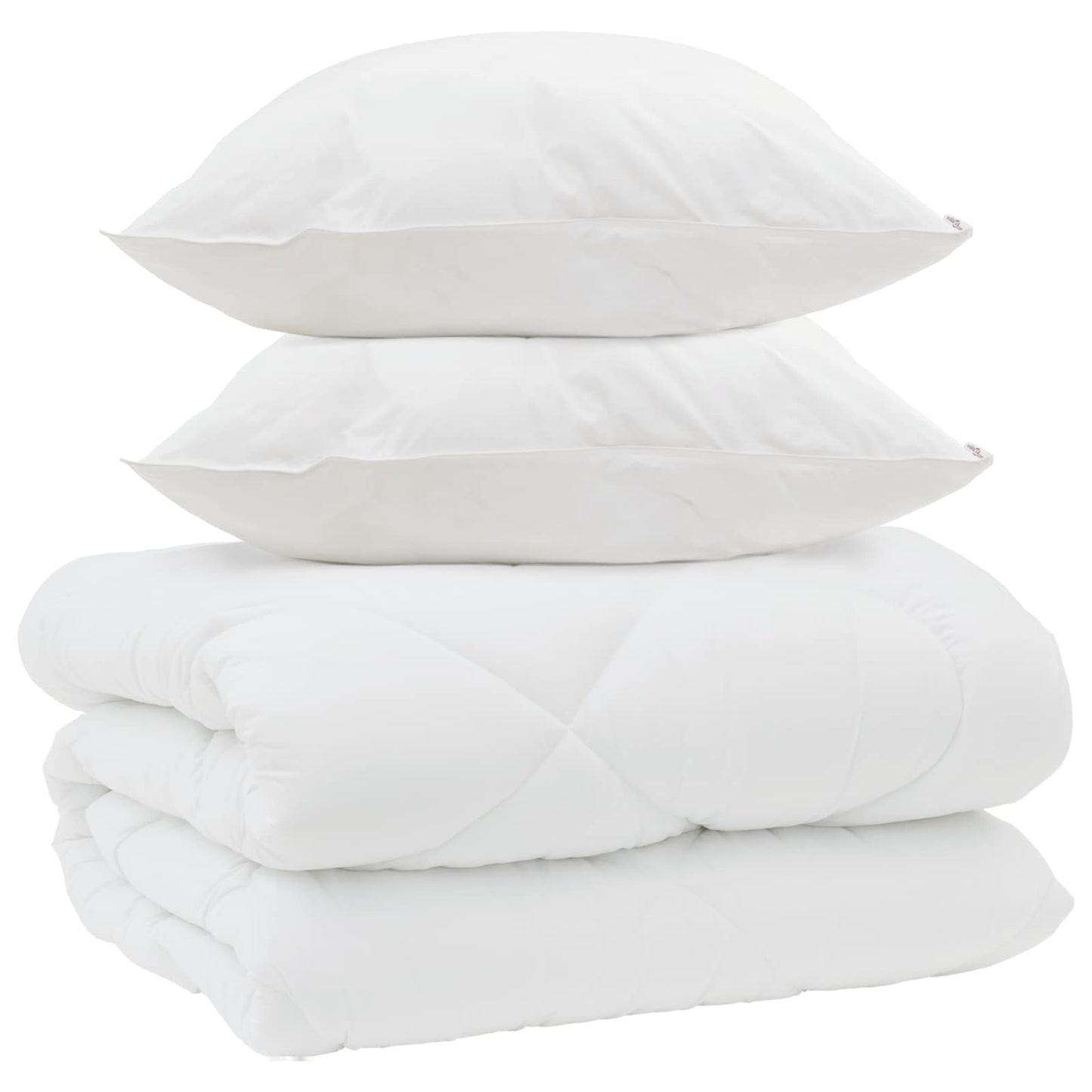 Vinter dyne med pude 3 pcs Hvid Microfiber