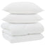 Vinter dyne med pude 3 pcs Hvid Microfiber