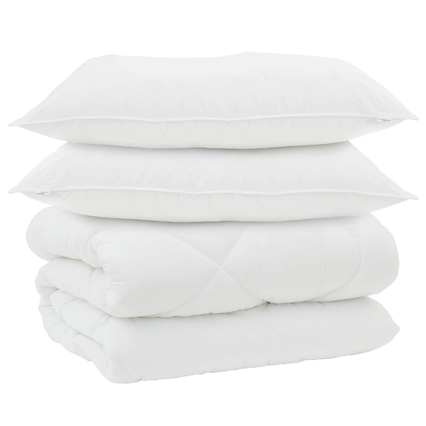 Vinter dyne med pude 3 pcs Hvid Microfiber